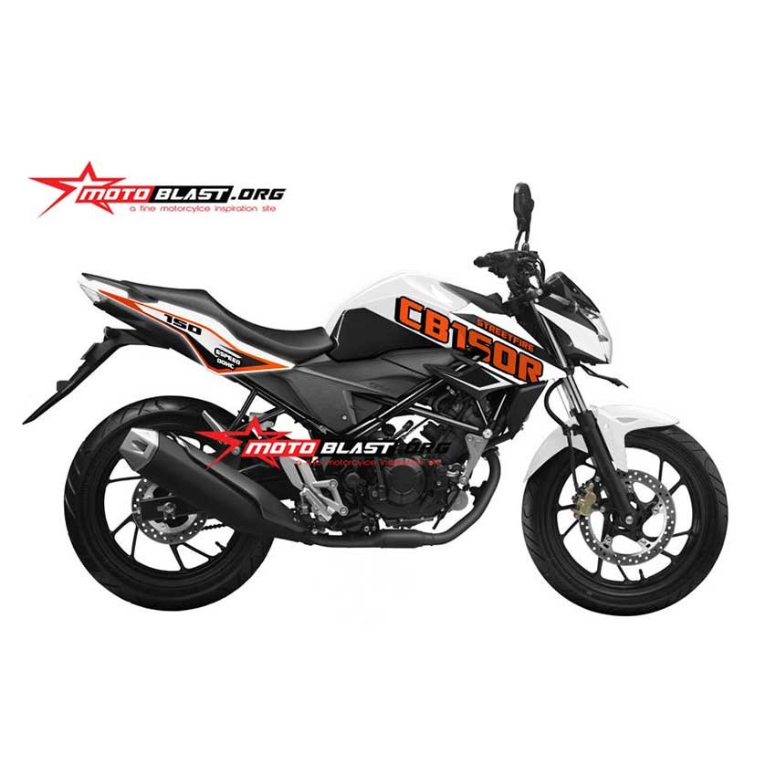 Decal Stiker Honda New CB150 White Red KTM