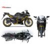 Decal Stiker Kawasaki Ninja 250R Karbu Black New Graphic