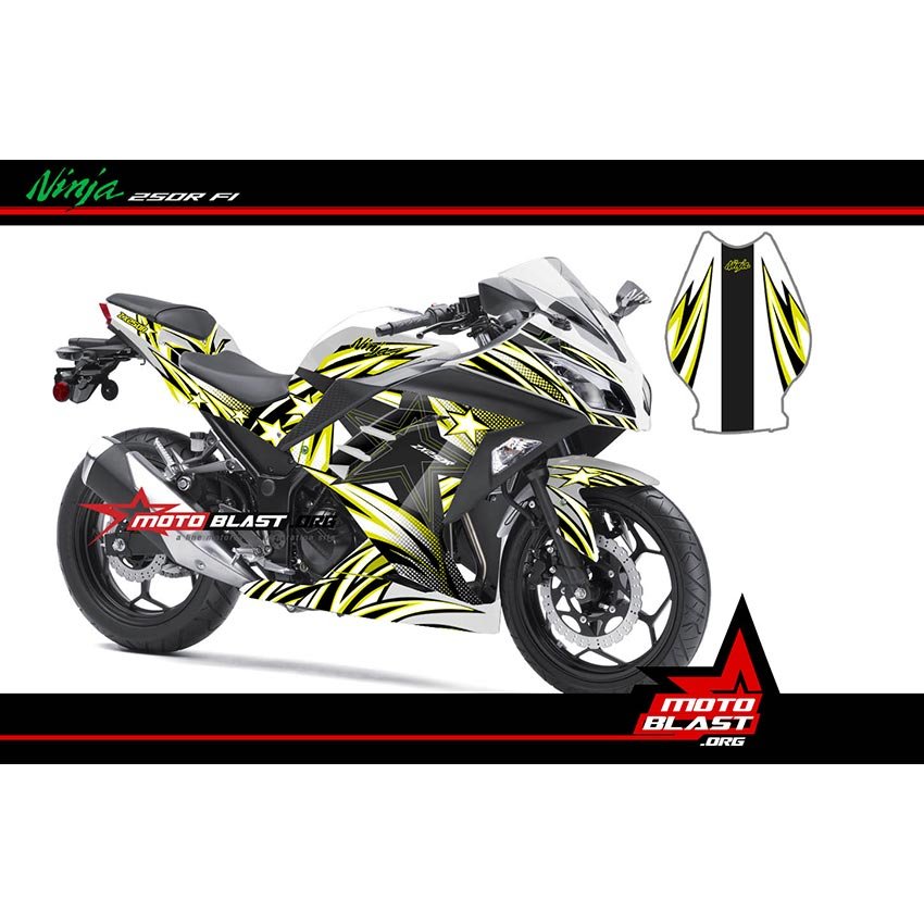 Decal Stiker Kawasaki Ninja 250R FI STARLIGHT