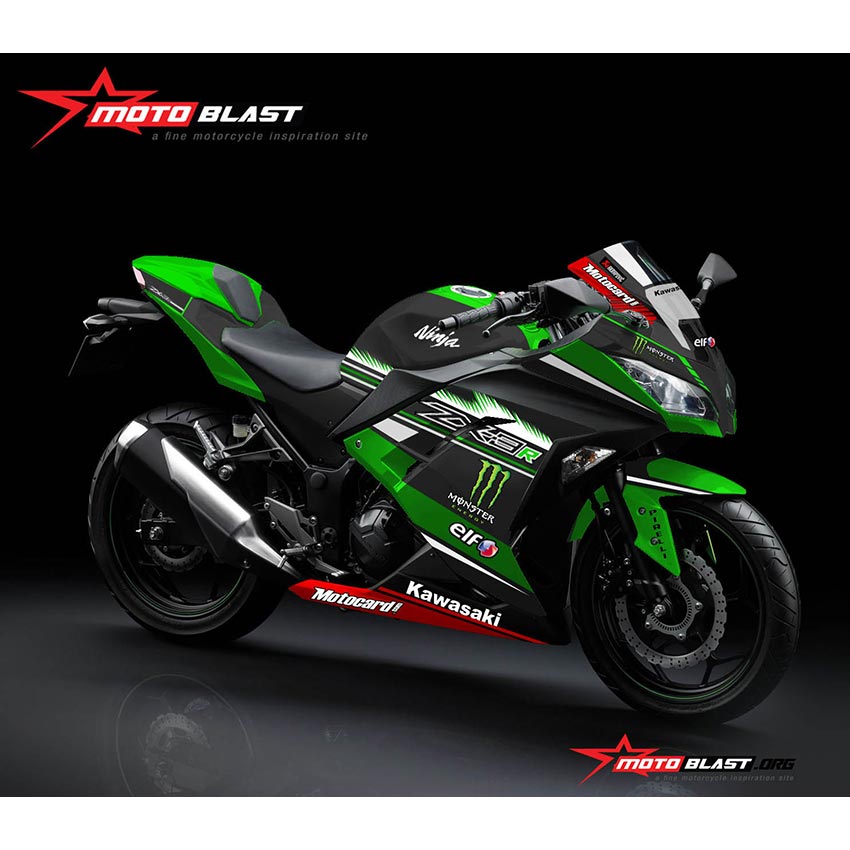 Decal Stiker  Kawasaki Ninja  250R FI  WSBK Motoblast iD