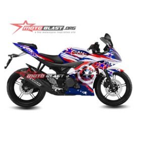 Decal Stiker Yamaha YZF R15 Captain America
