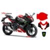 Decal Stiker Kawasaki Ninja 250RR Mono Black Red Monster