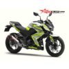 Decal Stiker Kawasaki Z250 White Stabilo Slash
