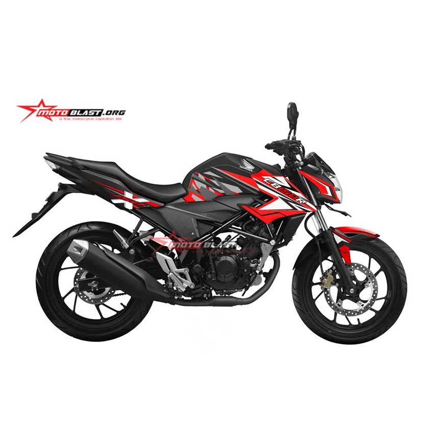 Decal Stiker Honda New CB150 Black TwoTone - Gambar 3