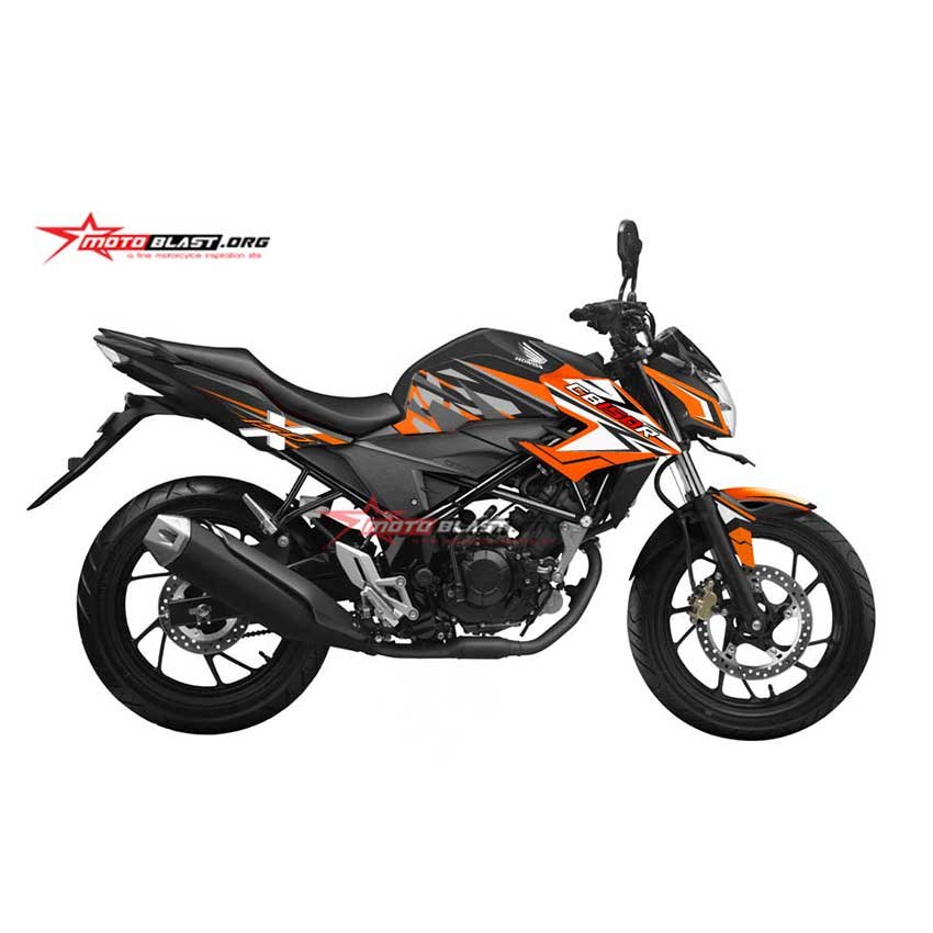 Decal Stiker Honda New CB150 Black TwoTone - Gambar 5
