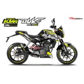 Decal Stiker KTM Duke Yellow Lime
