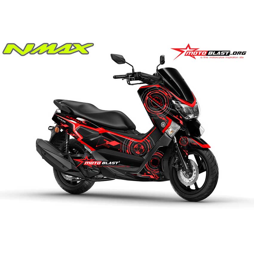 Decal Stiker  Yamaha NMAX  HiTech Motoblast iD