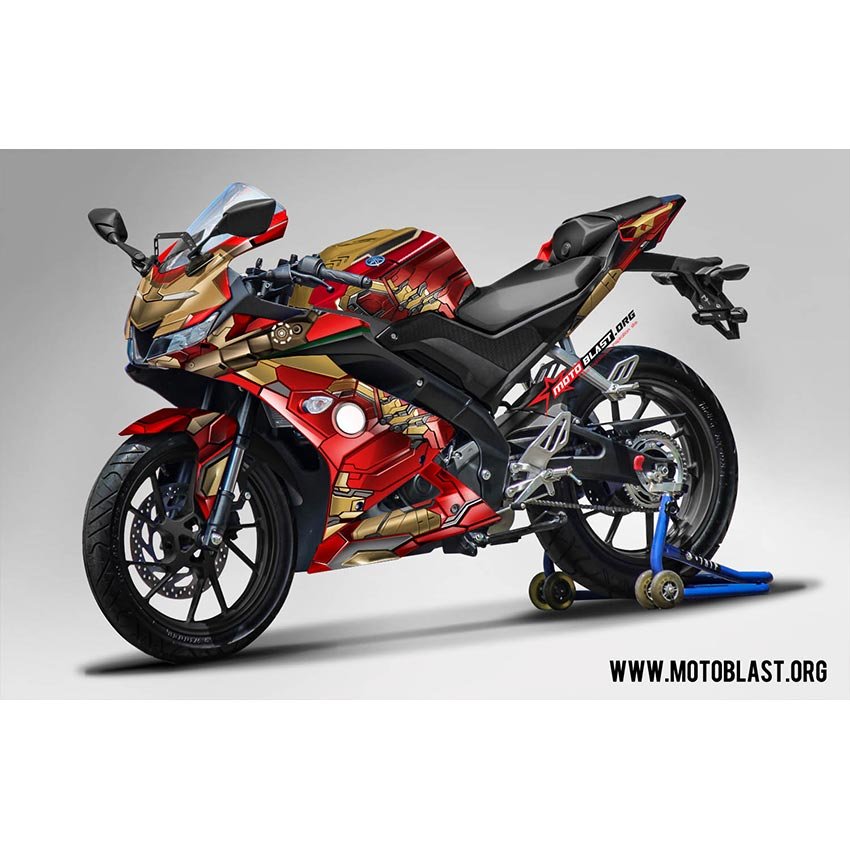 Decal Stiker Yamaha R15 V3 Red Iron Man