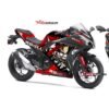 Decal Stiker Kawasaki Ninja 250R FI Red Anime
