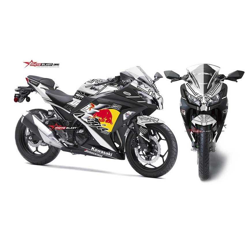 Decal Stiker Kawasaki Ninja 250 Fi SHOEI X4 Marquez - Gambar 2