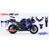 Decal Stiker Yamaha R25 Blue BioHazard