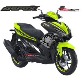 Decal stiker Yamaha Aerox 155 Sunmoon Winter test + Stiker Velg