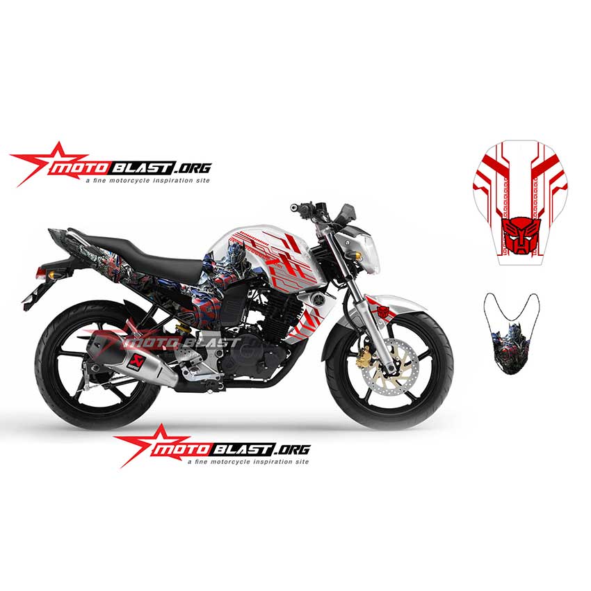 Decal Stiker Yamaha Byson Optimus Prime Motoblast Id