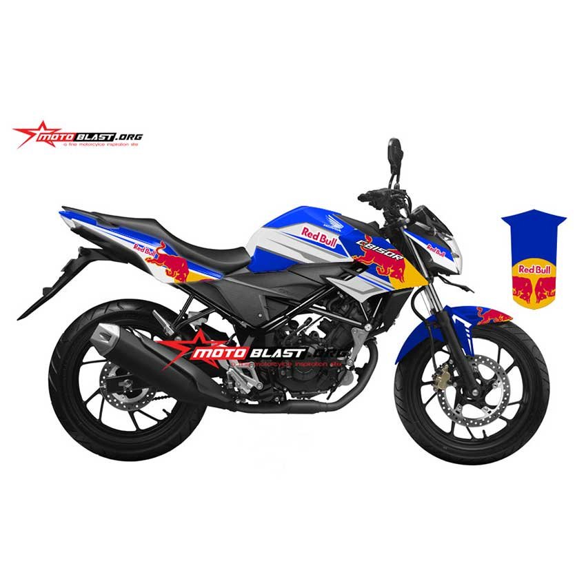 Decal Stiker Honda New CB150 Blue White RedBull