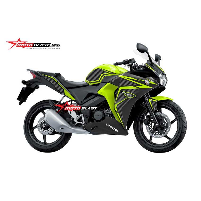 Decal Stiker Honda CBR150R Thailand Black Green Stabilo