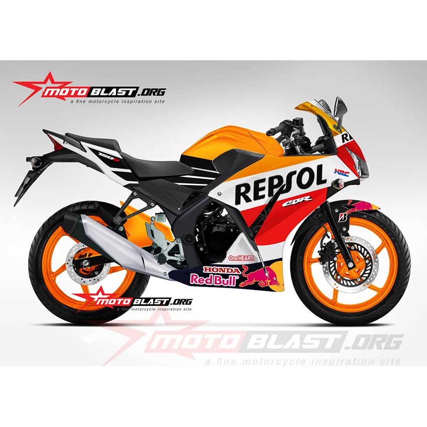 Decal Stiker Honda Cbr150r Lokal Repsol 2015 Motoblast Id