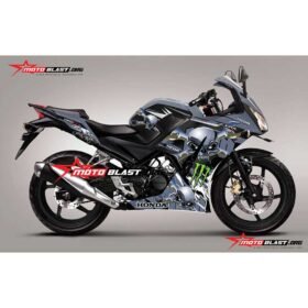 Decal Stiker Honda CBR150R Lokal Silver Tengkorak