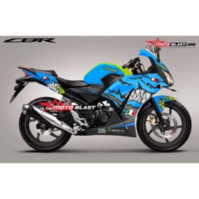 Decal Stiker Honda CBR150R Lokal Blue AGV PISTA SHARK