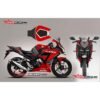 Decal Stiker Honda CBR150R Lokal Black Slash