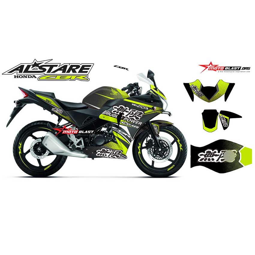 Decal Stiker Honda CBR150R Thailand Black Mugen - Gambar 2