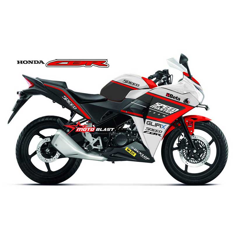 Decal Stiker  Honda CBR150R  Thailand White Red Speedmaster 