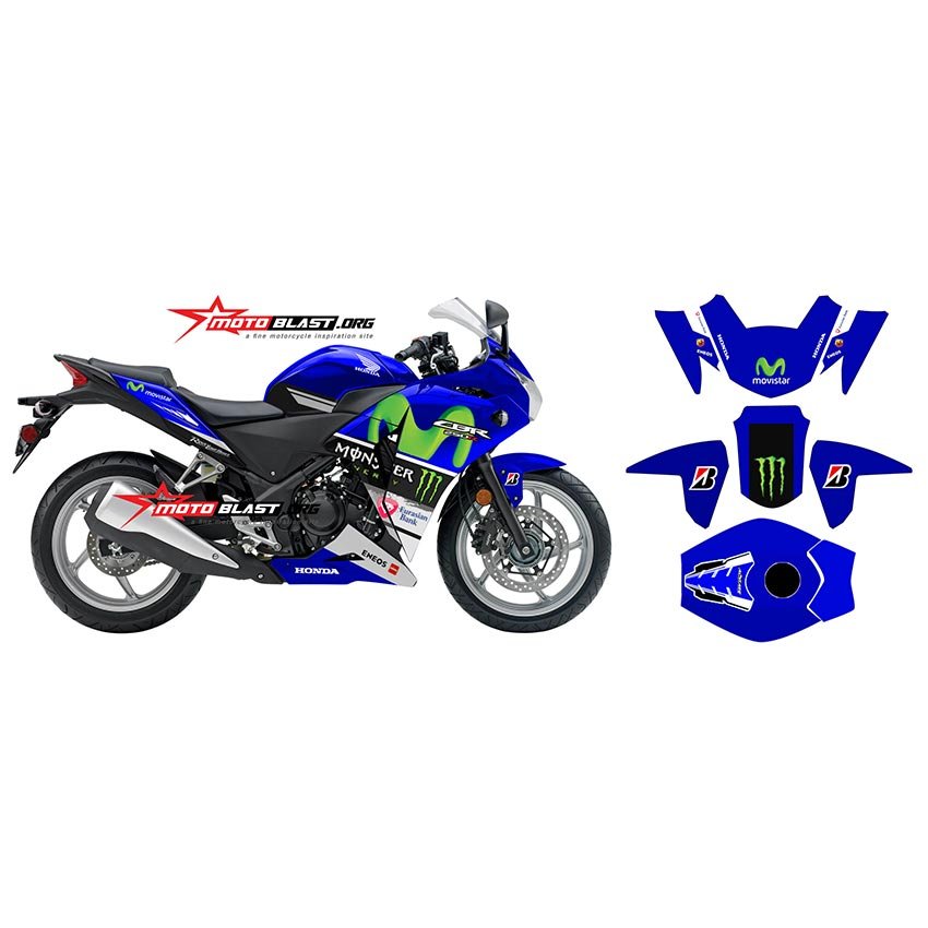 Decal Stiker CBR250R Thailand Movistar