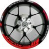 Decal rim stiker Aerox 155 Red