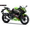 Decal Stiker Kawasaki Ninja 250RR Mono Black Green Monster