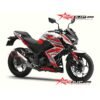 Decal Stiker Kawasaki Z250 White Red Slash