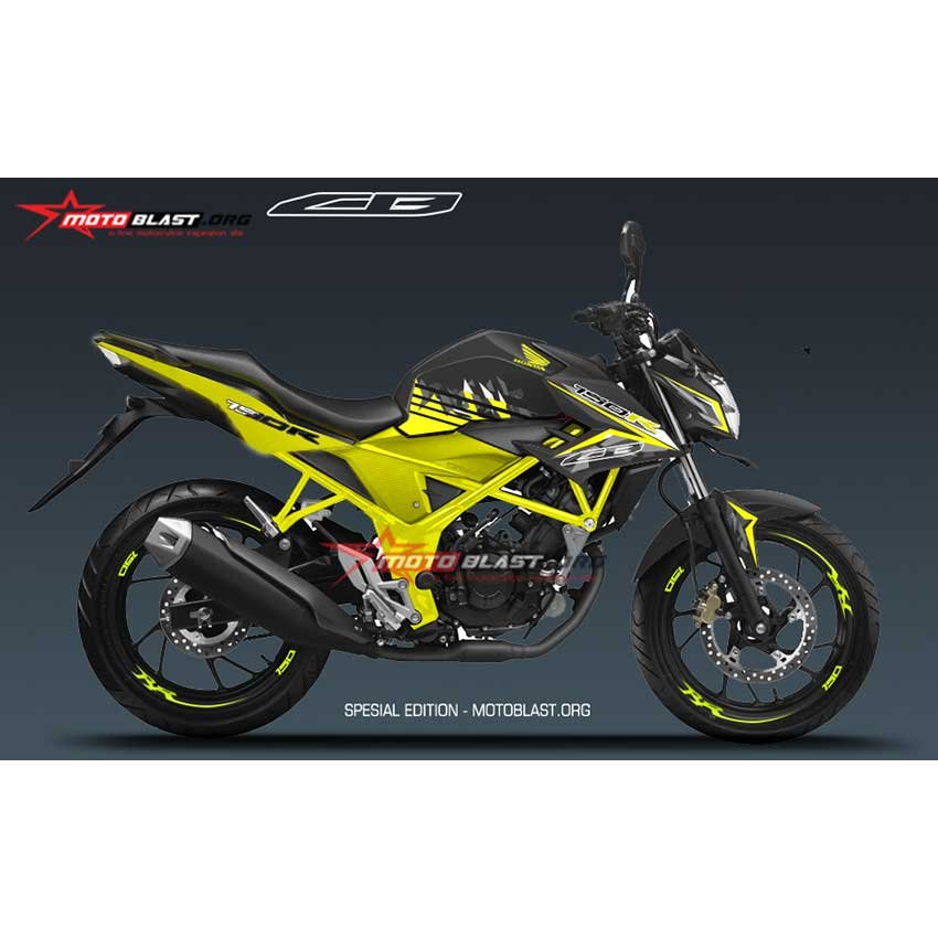 Decal Stiker Honda New CB150R Black Yellow SE - Gambar 4