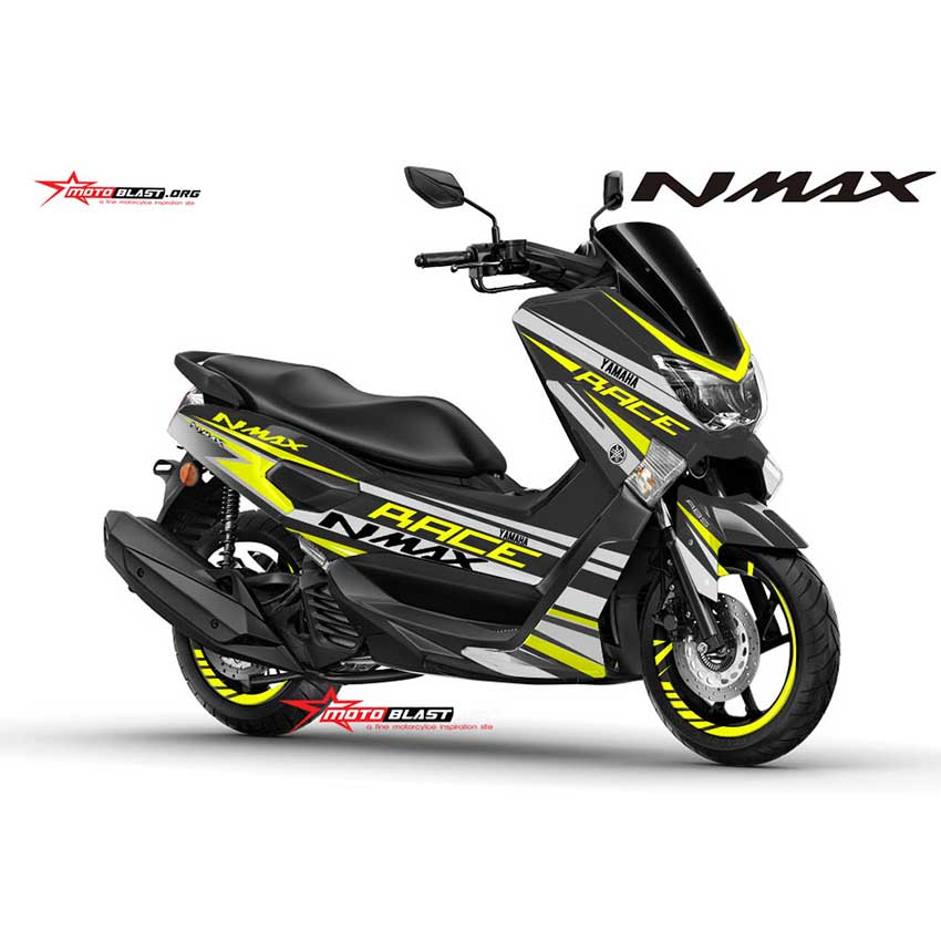 Decal Stiker  Yamaha  NMAX Black Race  Motoblast iD