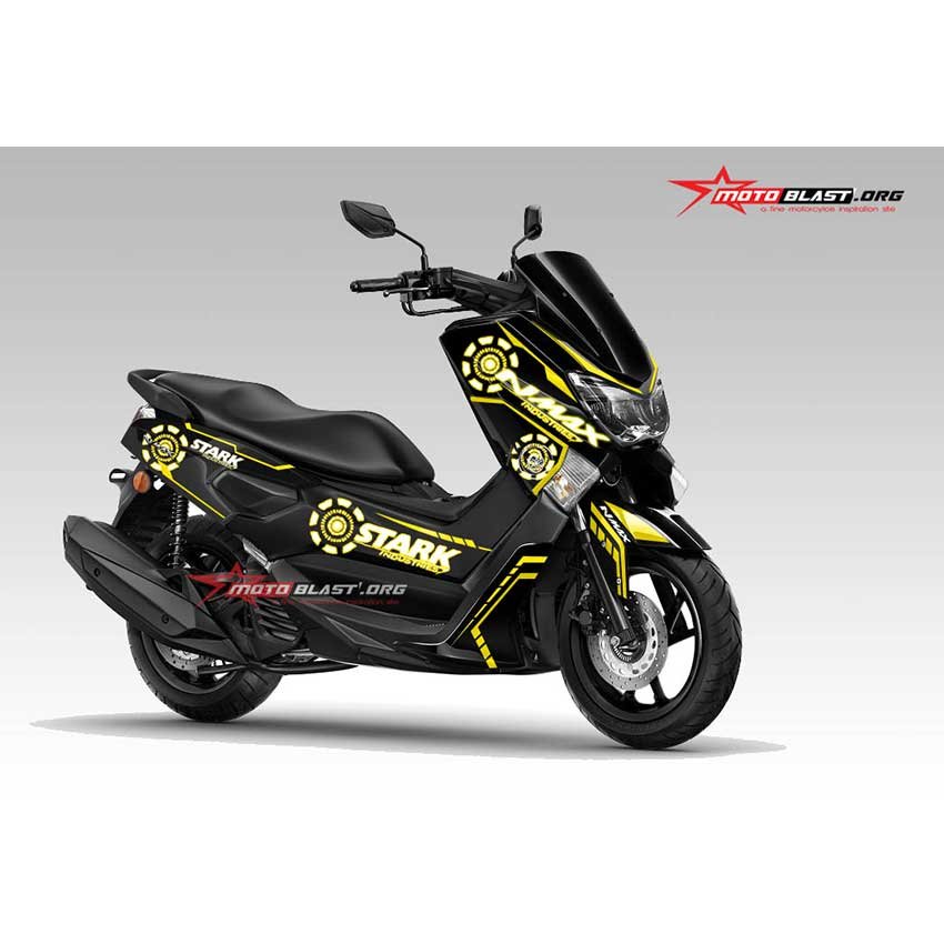 Decal Stiker Yamaha NMAX Stark Industries - Gambar 2