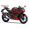 Decal Stiker Kawasaki Ninja 250RR Mono Black Carbon