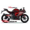 Decal Stiker Kawasaki Ninja 250RR Mono Black Red HiTech