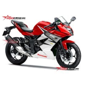 Decal Stiker Kawasaki Ninja 250 RR Mono Red Champion