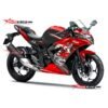 Decal Stiker Kawasaki Ninja 250 RR Mono Red Kanji Dragon