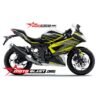 Decal Stiker Kawasaki Ninja 250 RR Mono White Yellow HiTech
