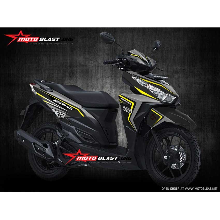 Decal Stiker Honda Vario 150 Black MV AGUSTA