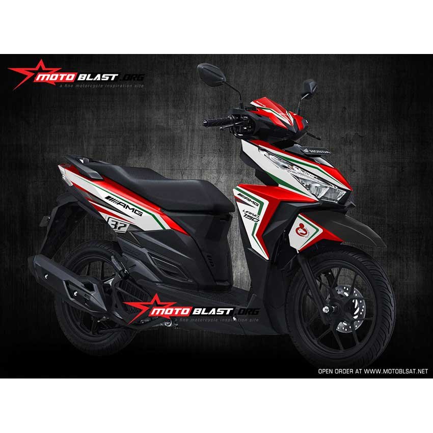 Decal Stiker Honda Vario 150 Red MV AGUSTA