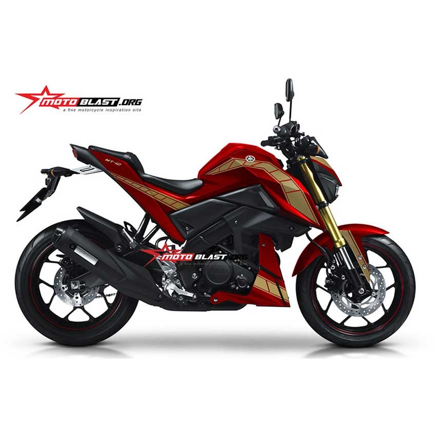 Decal Stiker Yamaha Xabre Red Gold