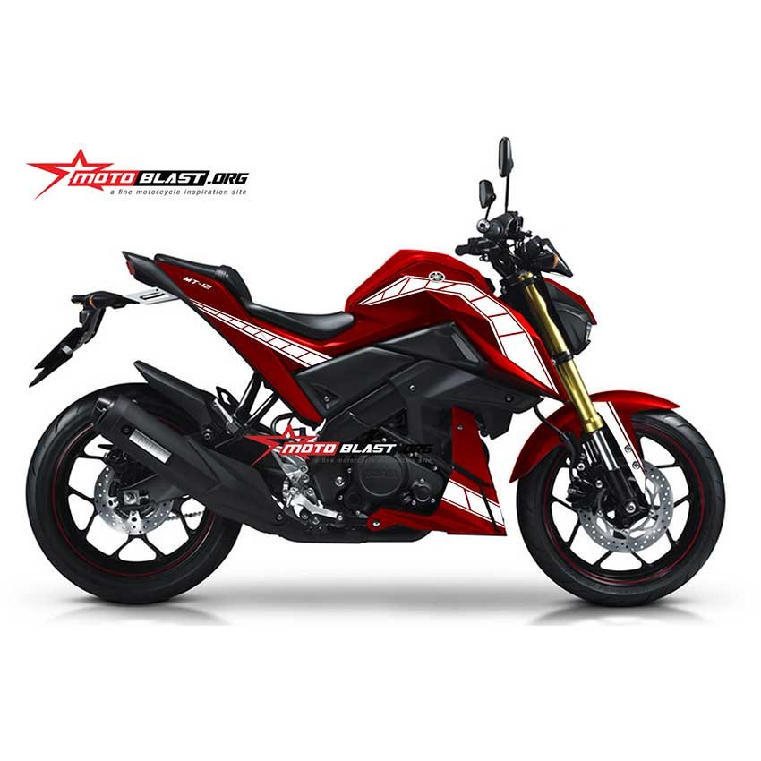 Decal Stiker Yamaha Xabre Red White Gold
