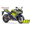 Decal Stiker Yamaha R25 Blue MUGIALLO