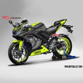 Decal stiker Yamaha R15 v3 Sunmoon Winter test VR46 + Stiker velg