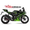 Decal Stiker Yamaha YZF R15 Black Green Monster