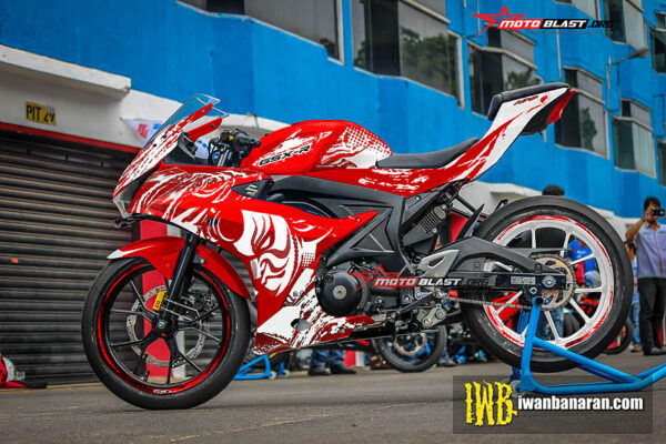 Decal Stiker Suzuki Gsx R150 Red Kabuki Motoblast Id