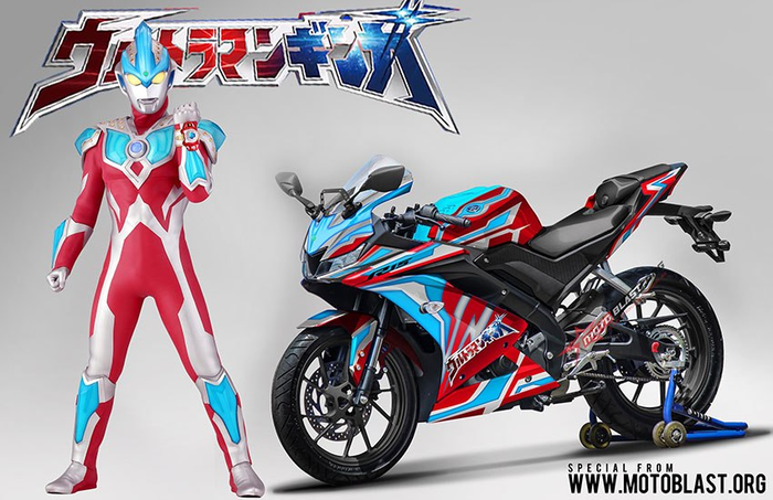 Decal Stiker Yamaha R15 v3 Ultraman Ginga