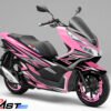 Decal Stiker Honda PCX 150 BLACK PINK SHADOW + STIKER VELG