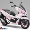 Decal Stiker Honda PCX 150 WHITE SAKURA PINK + STIKER VELG