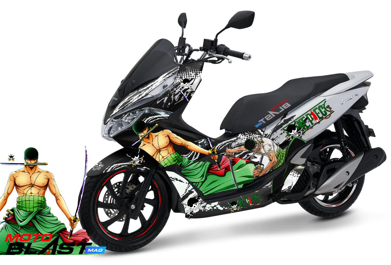 Decal Stiker PCX  150 One Piece Kabuki Style Color 