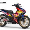 Decal Stiker Yamaha MX King BLUE Redbull